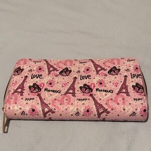 Pink Paris Themed Wallet